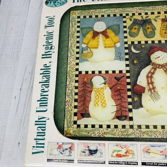 Debbie Mumm Creative Tops Christmas Holiday Tempered Glass Counter Top Protector - Picture 8 of 16